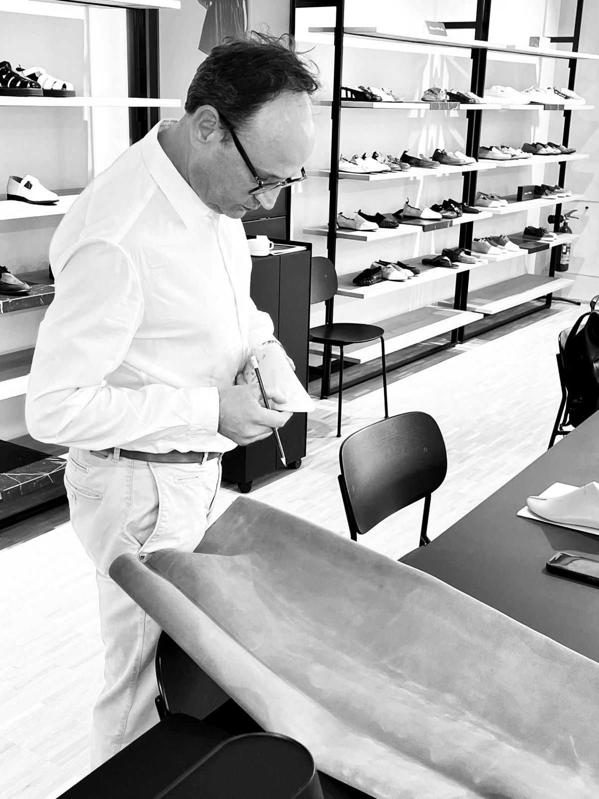 Michael Weyergans im Showroom